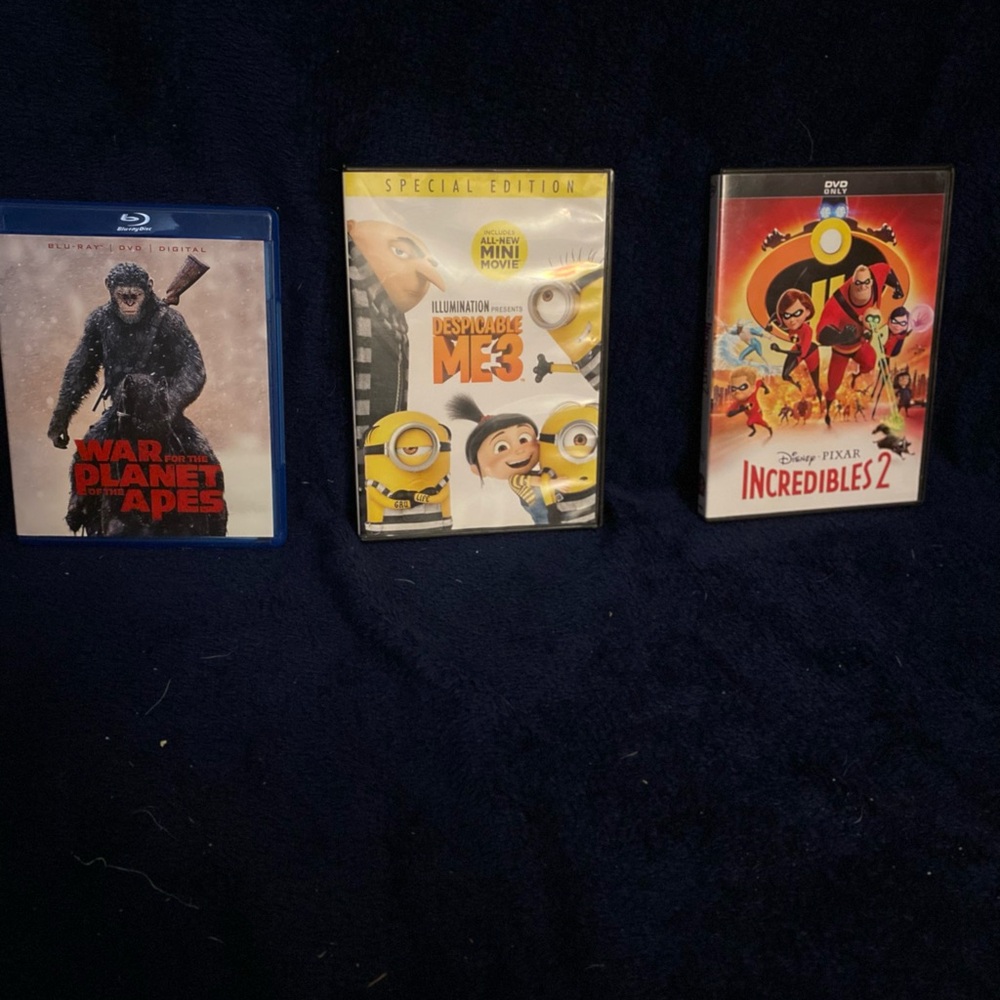 Despicable Me 3 DVD with Yellow Cover